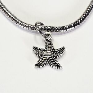 🆕 NWT For Pandora Charm Bracelets Antiqued Silver Color Starfish Dangle Pendant